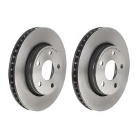 2 brake discs ventilated Ø 302 mm 28 mm BREMBO for...