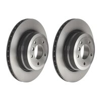 2 brake discs ventilated Ø 324 mm 22 mm coated...