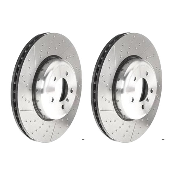 2 brake discs Ø 370 mm 30 mm coated BREMBO for BMW 1 Series and others