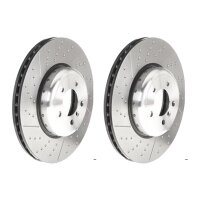 2 brake discs Ø 370 mm 30 mm coated BREMBO for BMW...