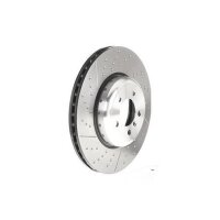 2 brake discs Ø 370 mm 30 mm coated BREMBO for BMW...