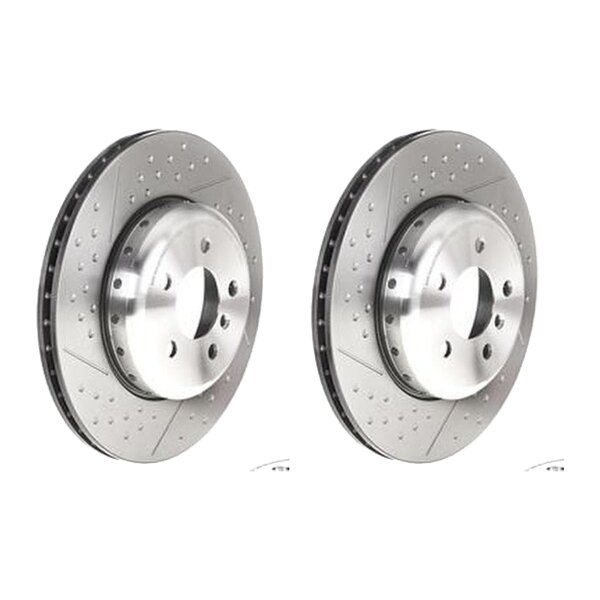 2 brake discs Ø 345 mm 24 mm coated BREMBO for BMW 3 Series and others