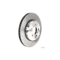 2 brake discs Ø 345 mm 24 mm coated BREMBO for BMW...