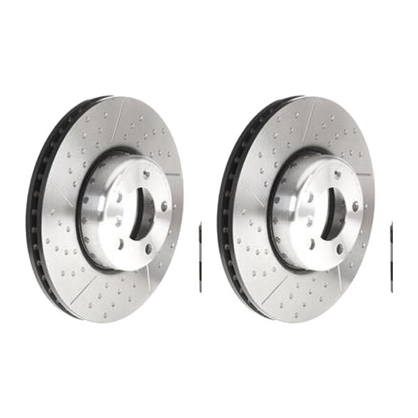 2 brake discs Ø 340 mm 30 mm coated BREMBO for BMW 1 Series and others