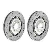 2 brake discs Ø 360 mm 32 mm coated BREMBO for...
