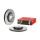 Front brake disc 324mm BREMBO for VOLVO XC60 I SUV