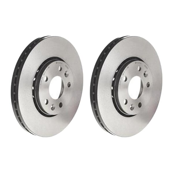 2 brake discs ventilated Ø 296 mm 28 mm BREMBO for RENAULT TRAFIC and others