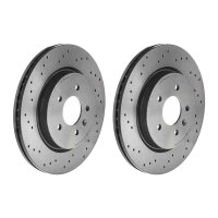 2 brake discs ventilated Ø 315 mm 23 mm BREMBO for...