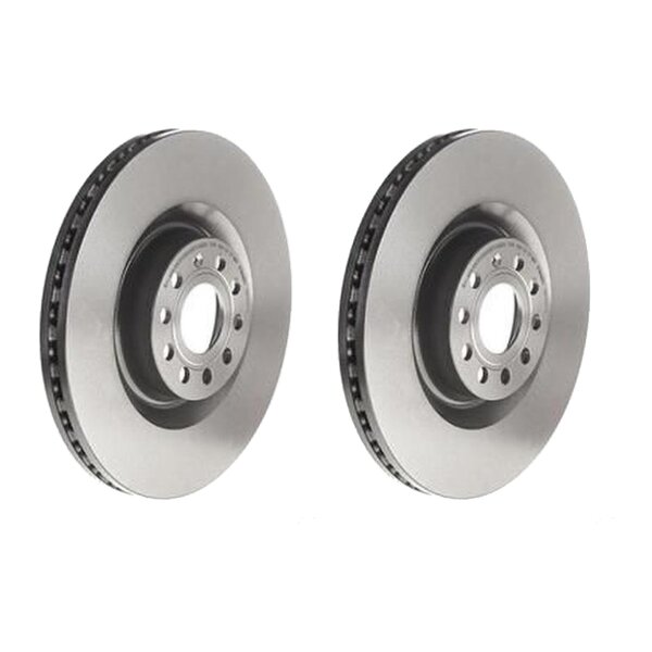 2 brake discs ventilated Ø 345 mm 30 mm coated BREMBO for AUDI A3 and others