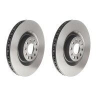 2 brake discs ventilated Ø 345 mm 30 mm coated...