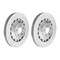 2 brake discs Ø 370 mm 34 mm coated BREMBO...