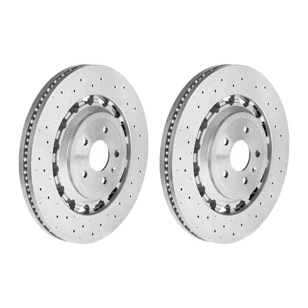 2 brake discs Ø 370 mm 34 mm coated BREMBO suitable for e.g. AUDI TT