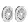2 brake discs Ø 370 mm 34 mm coated BREMBO suitable for e.g. AUDI TT