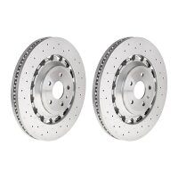 2 brake discs Ø 370 mm 34 mm coated BREMBO...