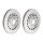 2 brake discs Ø 370 mm 34 mm coated BREMBO suitable for e.g. AUDI A3
