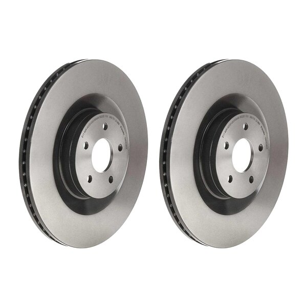 2 brake discs internally ventilated Ø 350 mm 25 mm coated BREMBO for FORD FOCUS