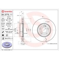 2 brake discs ventilated Ø 295 mm 24 mm BREMBO for MB A-CLASS and others