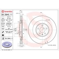 2 brake discs ventilated Ø 356 mm 28 mm BREMBO for PORSCHE MACAN