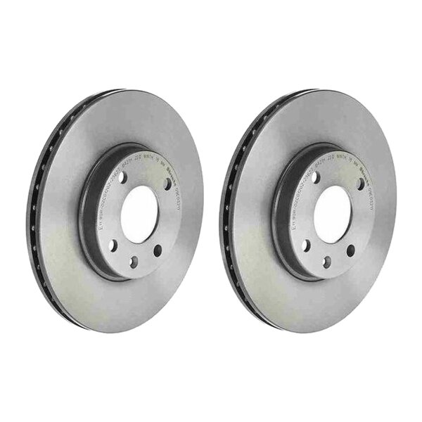 2 Bremsscheiben innenbelüftet Ø 256 mm 20 mm beschichtet BREMBO für OPEL KARL