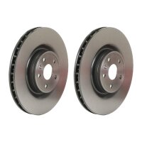 2 brake discs ventilated Ø 345 mm 30 mm coated...