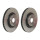 2 brake discs ventilated Ø 345 mm 30 mm coated BREMBO for XPENG P7
