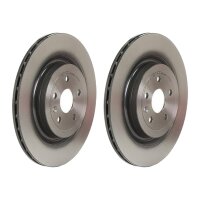 2 brake discs ventilated Ø 345 mm 20 mm coated...