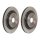 2 brake discs ventilated Ø 345 mm 20 mm coated BREMBO for XPENG P7