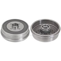 Rear brake drum with integrated wheel bearing ABS for...