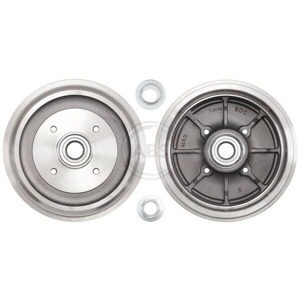 Bremstrommel hinten mit ABS-Sensorring A.B.S. für CITROËN C-ELYSEE