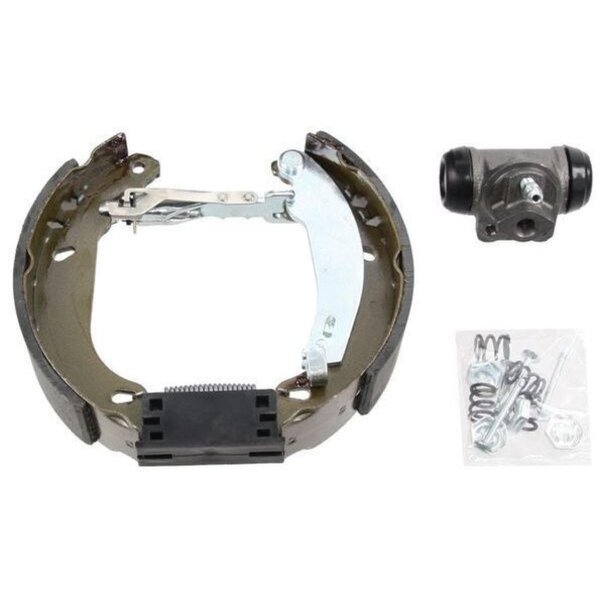 Brake set drum brake rear with wheel brake cylinder ABS for DACIA LOGAN