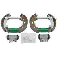 Brake set drum brake rear with wheel brake cylinder ABS...