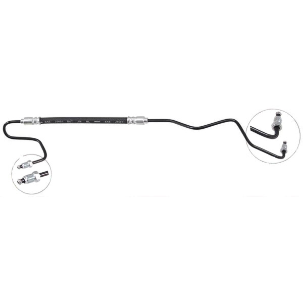 Brake hose 430 mm OUT M10x1.0 OUT M10x1.0 A.B.S. for CITROËN XSARA and others