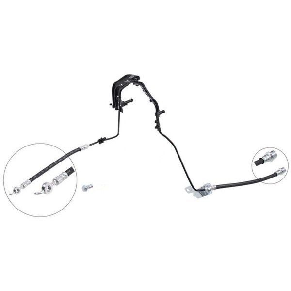 Bremsschlauch für Bremsflüssigkeit 740 mm A.B.S. passend für u.a. CITROËN JUMPY