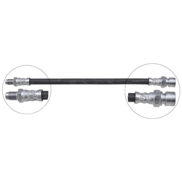 Brake hose 272 mm INN M10x1.0 OUT M10x1.0 A.B.S. for e.g. FERRARI 328