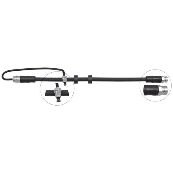 Brake hose 385 mm INN M10x1.0 BANJO M10x1.0 A.B.S. for AUDI A8