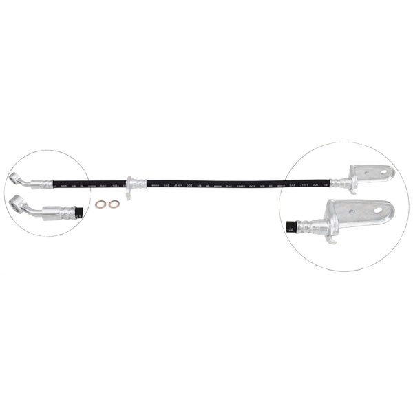 Bremsschlauch hinten rechts A.B.S. für HONDA CIVIC VIII Stufenheck