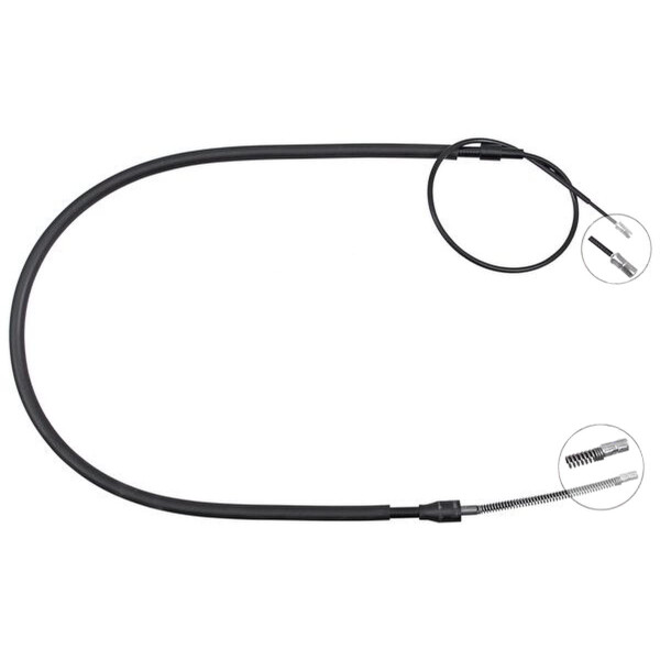 Parking brake cable 1,590 mm A.B.S. for SKODA FABIA and others
