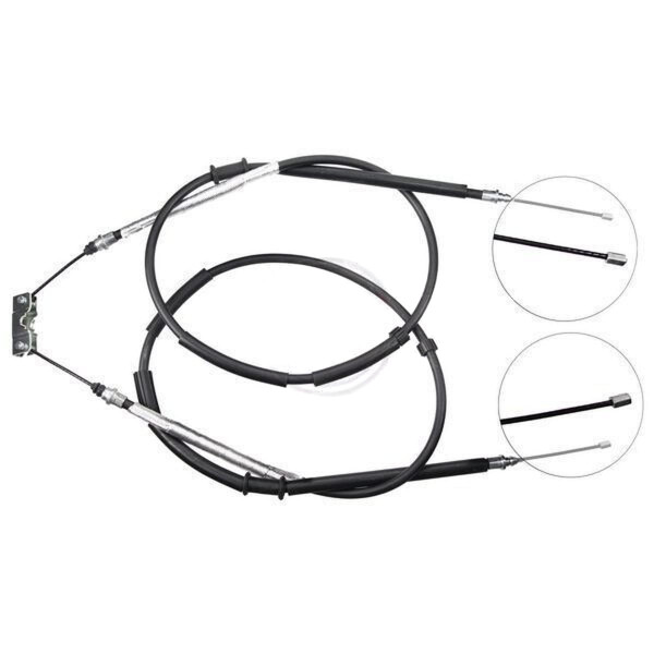 Parking brake cable 1,492 mm drum brake A.B.S. for e.g. OPEL CORSA