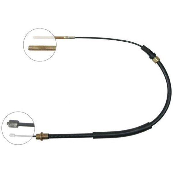 Parking brake cable 713 mm disc brake A.B.S. for PEUGEOT 607