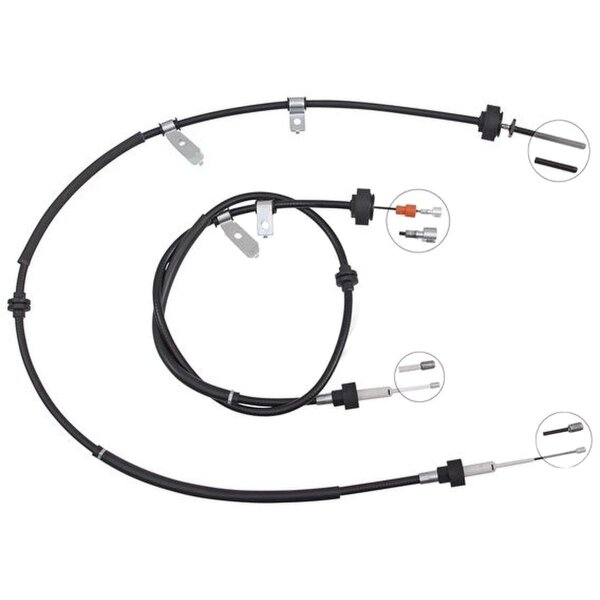 Parking brake cable 1,677 mm A.B.S. for LAND ROVER SPORT and others