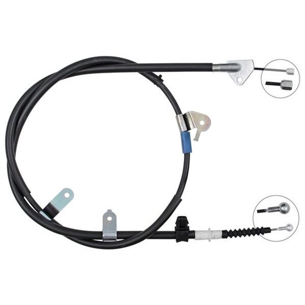 Parking brake cable 1,665 mm disc brake A.B.S. for TOYOTA YARIS and others