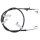 Parking brake cable 1,870 mm disc brake A.B.S. for HYUNDAI TUCSON