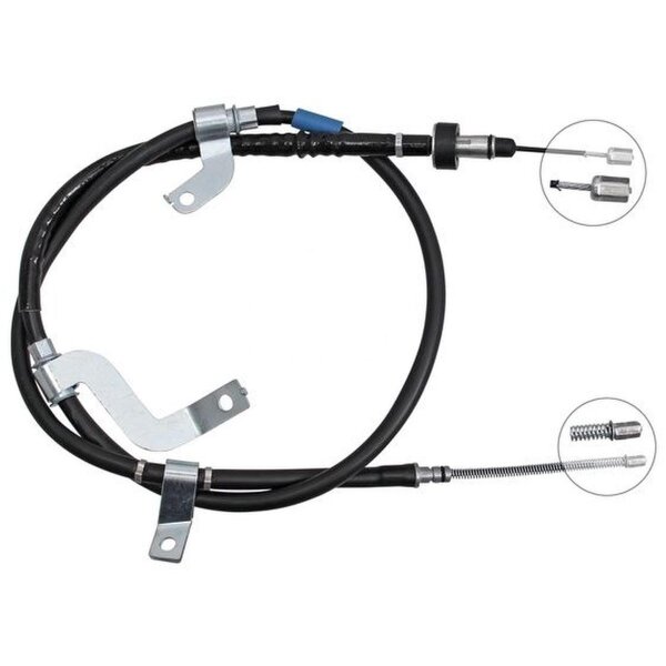 Parking brake cable 1,655 mm drum brake A.B.S. for HYUNDAI ACCENT and others