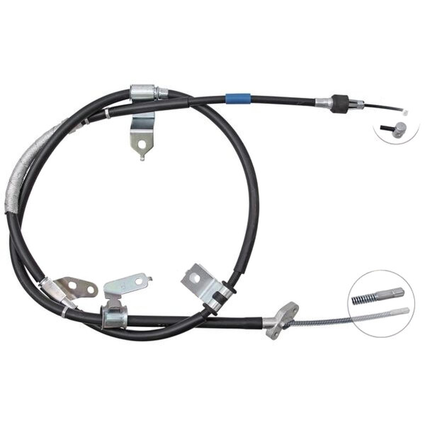 Parking brake cable 2.061 mm disc brake A.B.S. for TOYOTA LAND