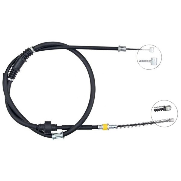 Parking brake cable 1,600 mm discs A.B.S. for e.g. MITSUBISHI OUTLANDER
