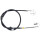 Parking brake cable 1,600 mm discs A.B.S. for e.g. MITSUBISHI OUTLANDER