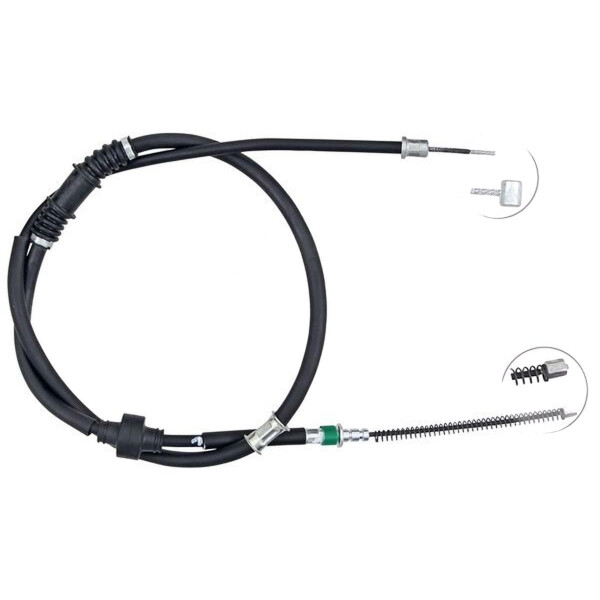 Parking brake cable 1,566 mm discs A.B.S. for MITSUBISHI OUTLANDER and others