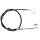 Parking brake cable 1,566 mm discs A.B.S. for MITSUBISHI OUTLANDER and others