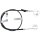 Parking brake cable 1,715 mm disc brake A.B.S. for SUBARU FORESTER