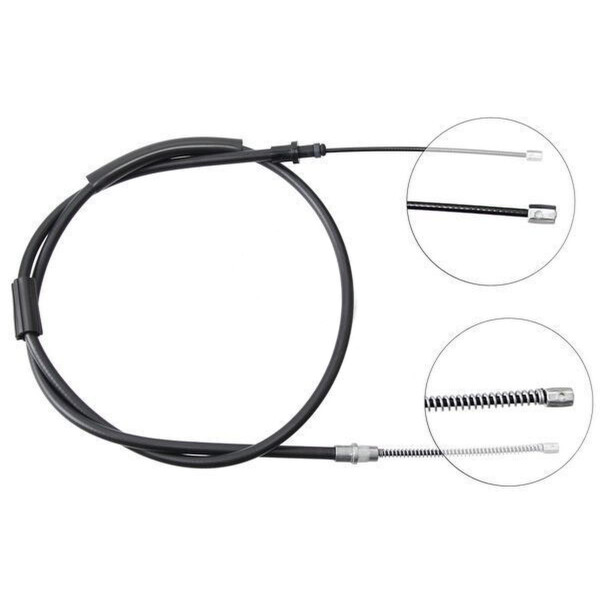 Parking brake cable 1,585 mm drum brake A.B.S. for CITROËN ZX and others
